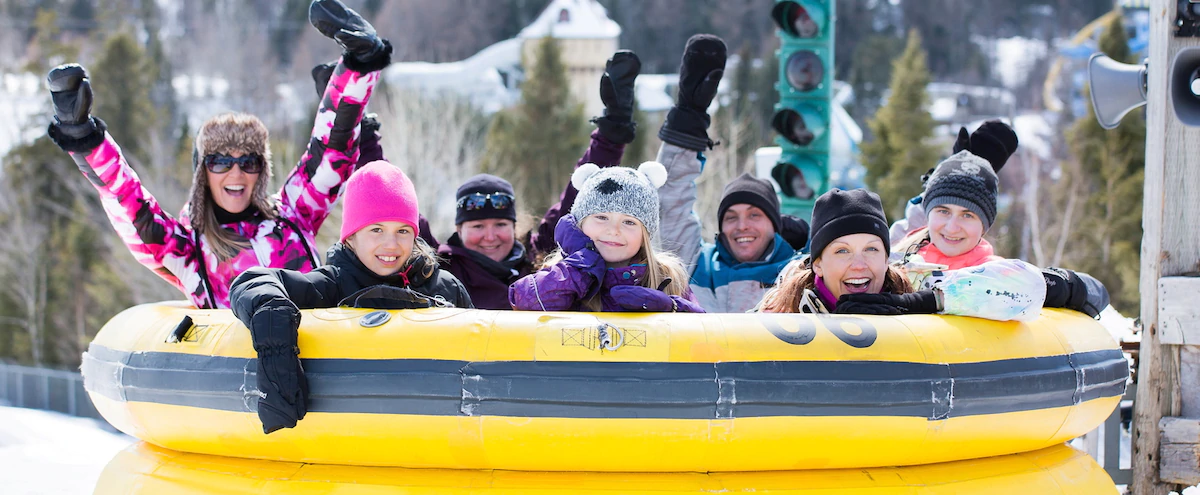 Glissage sur neige Village Vacance Valcartier